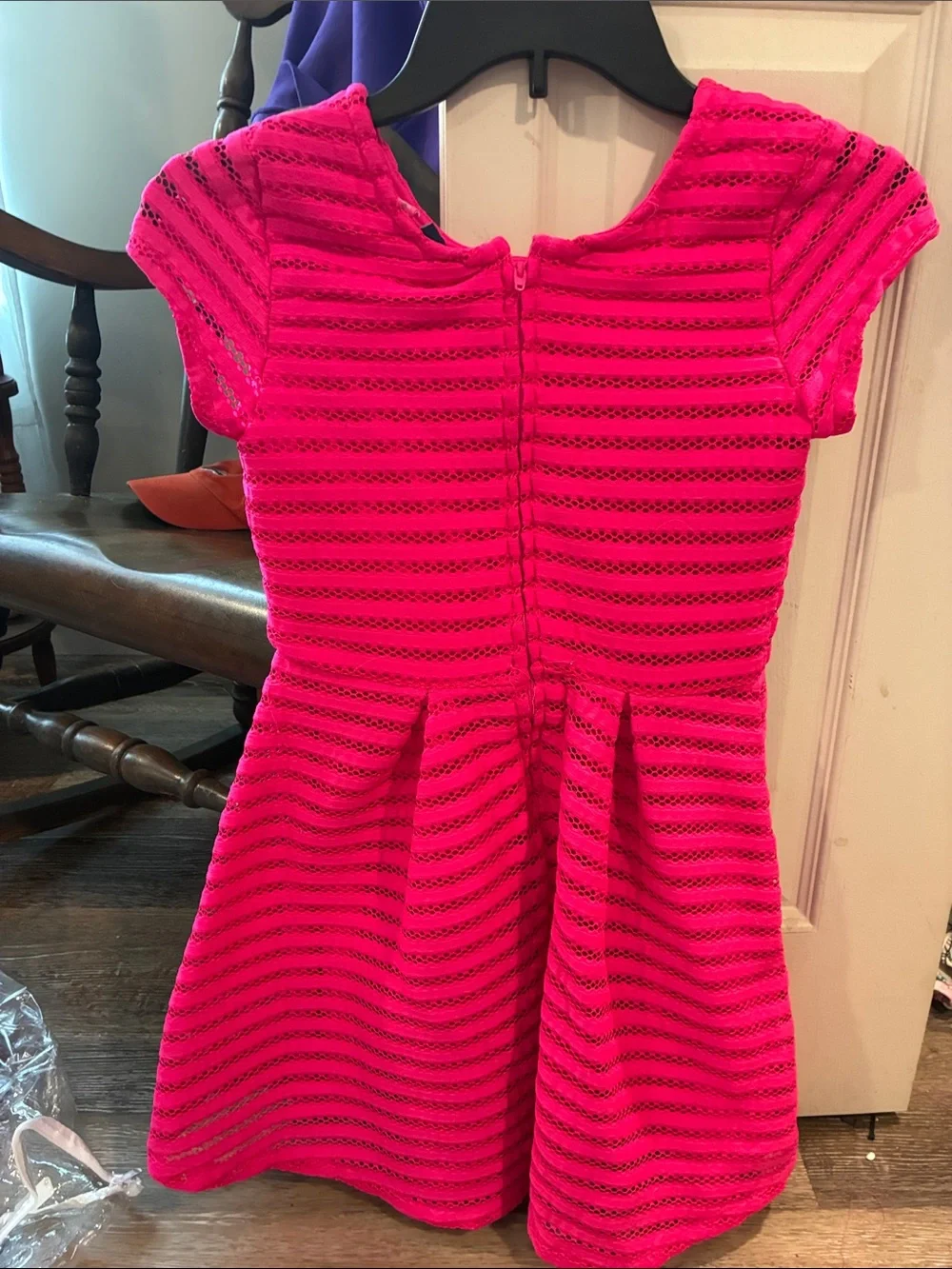 Children’s Place Girls Hot Pink Fit-and-Flare Dress